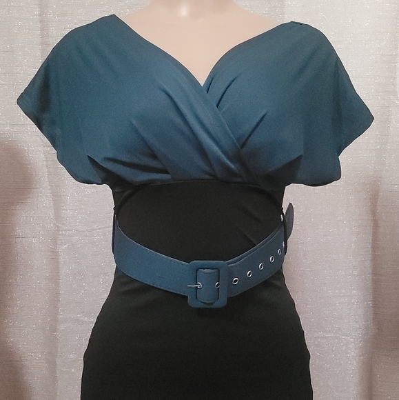 2 color midi dress new size S, M, L, XL, XXL Available - Picture 7 of 13